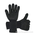 Hespax Aramid Silicone Kitchen BBQ Gloves Heat Resistant